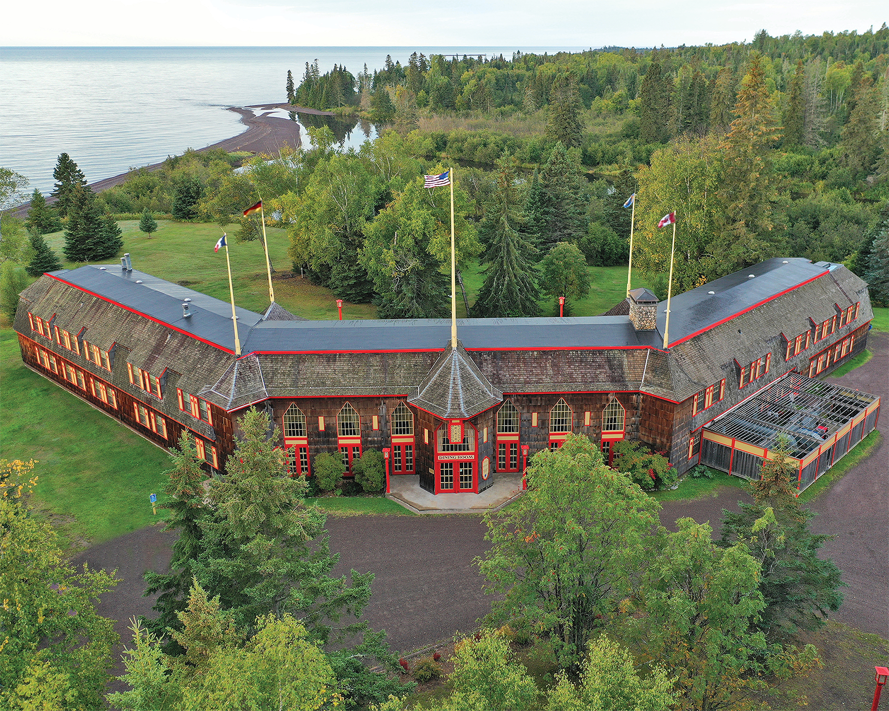 The Naniboujou Lodge & Restaurant in Grand Marais, MN