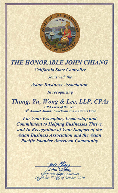 Thong Yu Wong & Lee, LLP CPA's in Rosemead, CA (4)