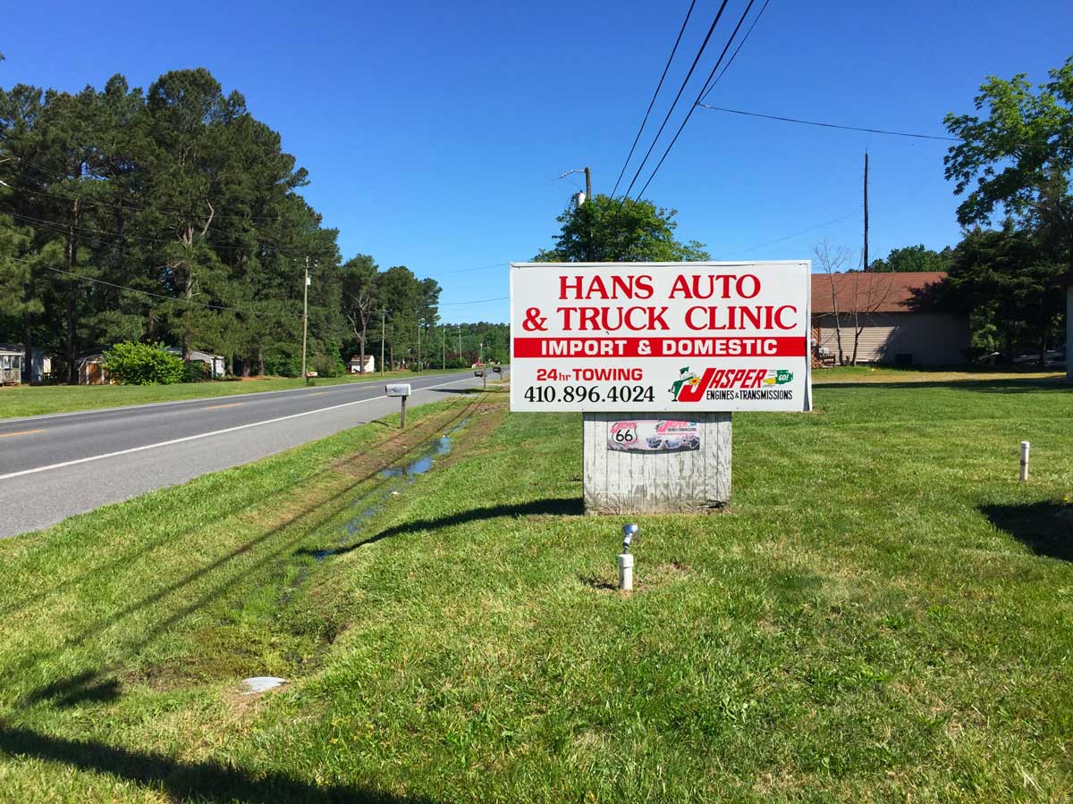 Hans' Auto & Truck Clinic in Delmar, MD