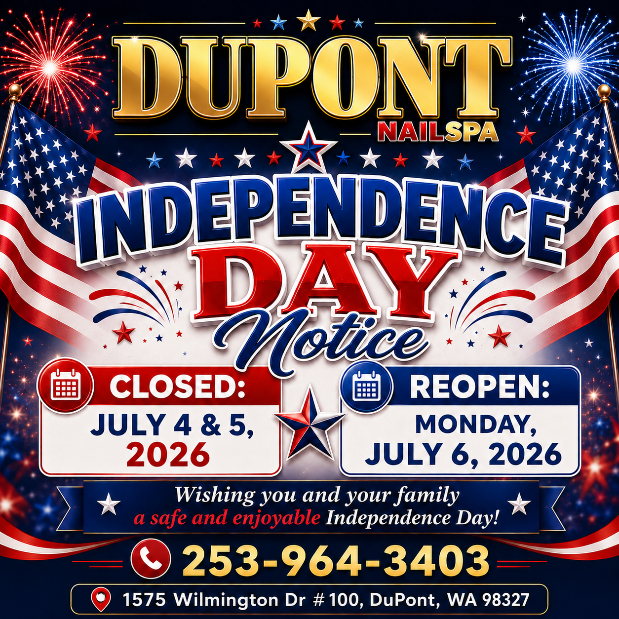 Dupont Nails & Spa in DuPont, WA