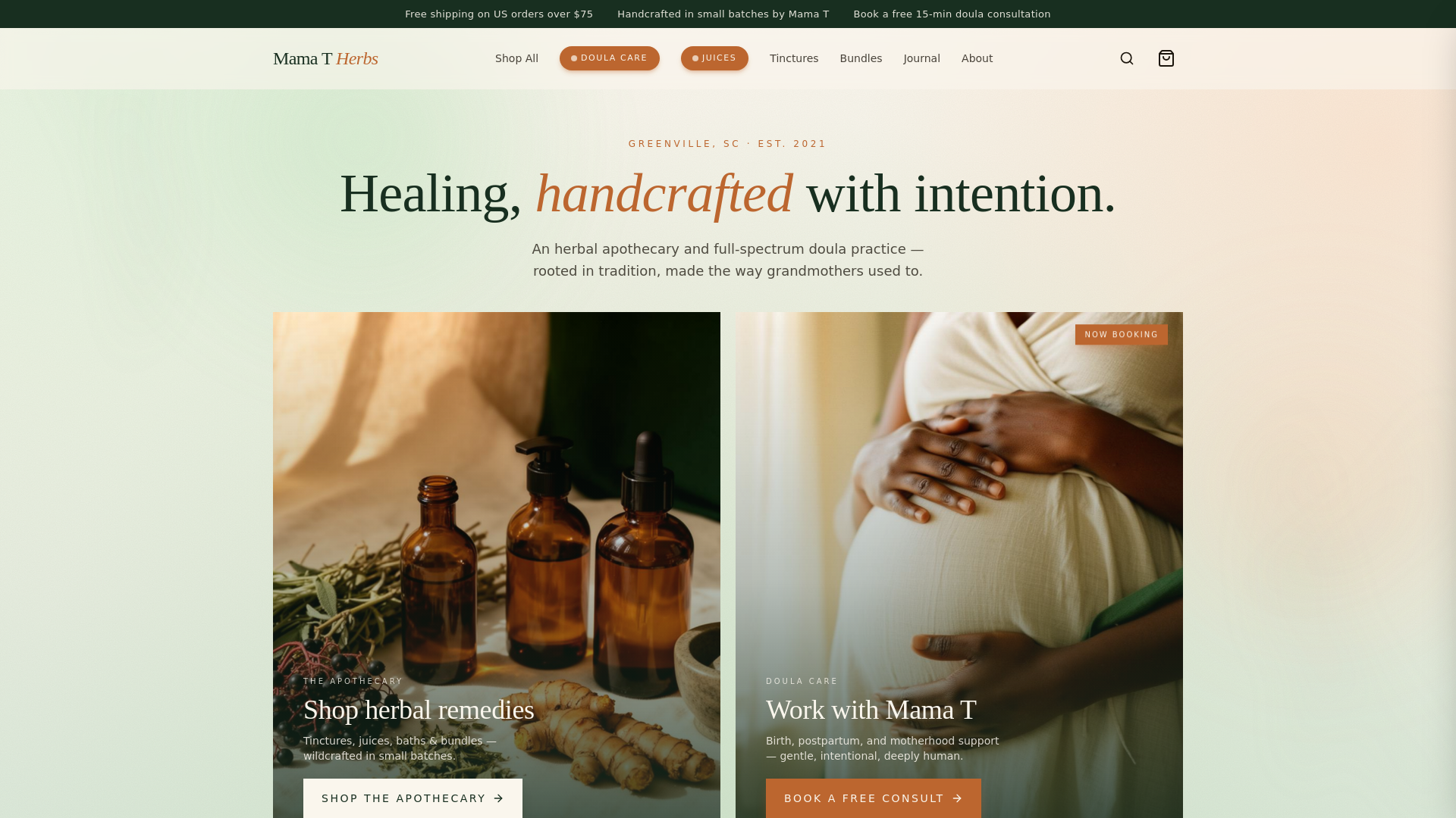 Mama T Herbs and Doula Services in Simpsonville, SC