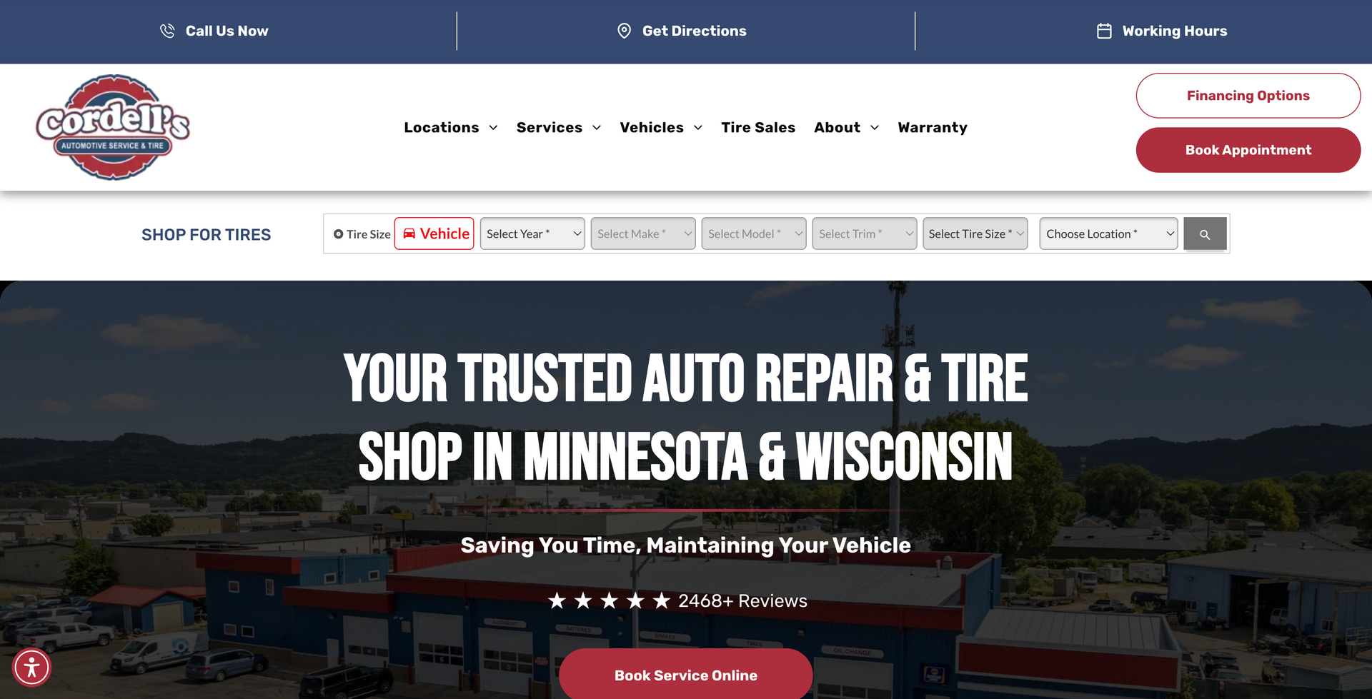 Cordell's Automotive Service & Tire La Crosse (Mormon Coulee Rd) in La Crosse, WI