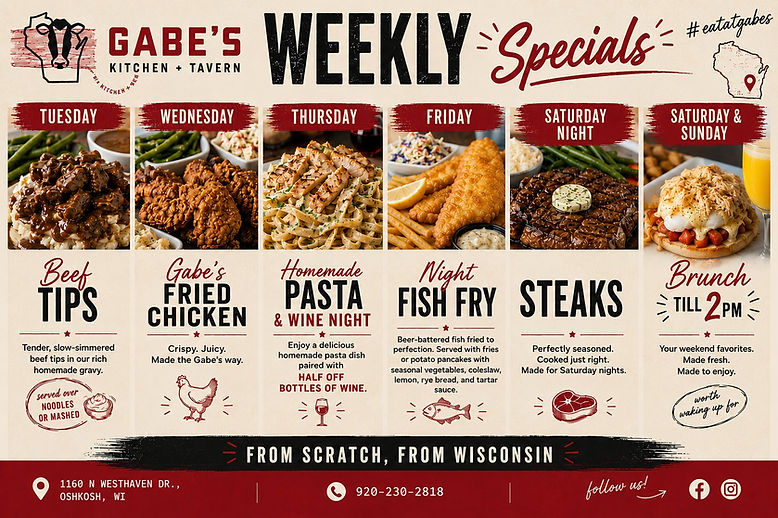 Gabe's Wisconsin Kitchen and Tavern in Oshkosh, WI (4)