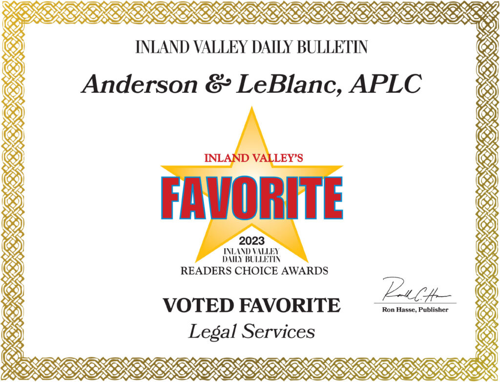 Anderson LeBlanc Attorneys in Upland, CA (2)