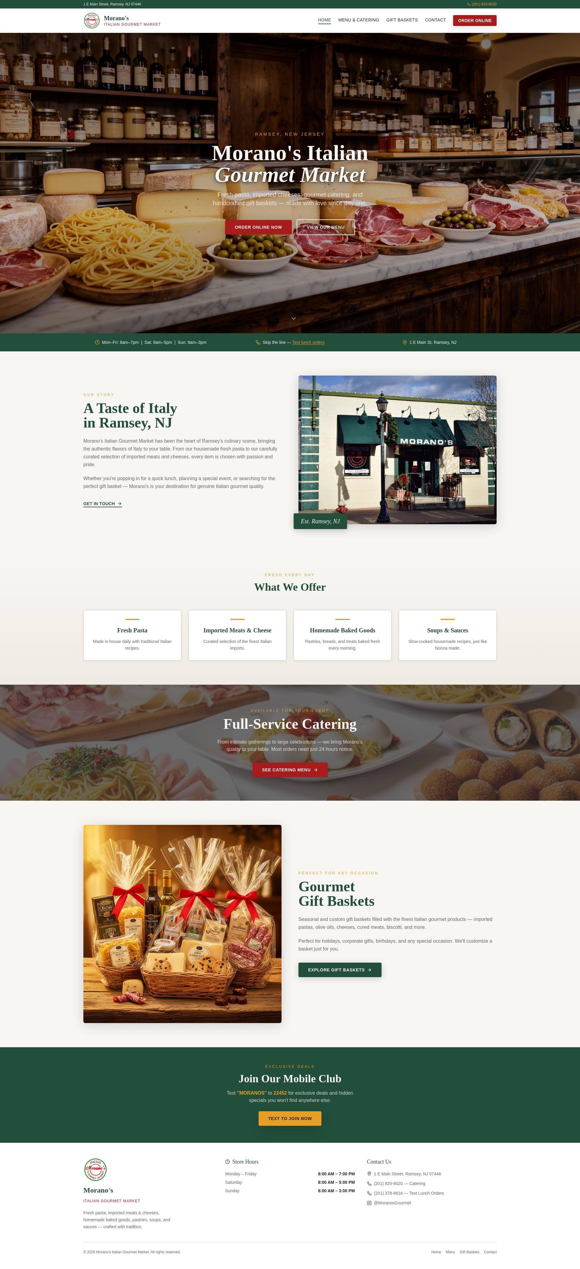 Morano's Gourmet Market in Ramsey, NJ