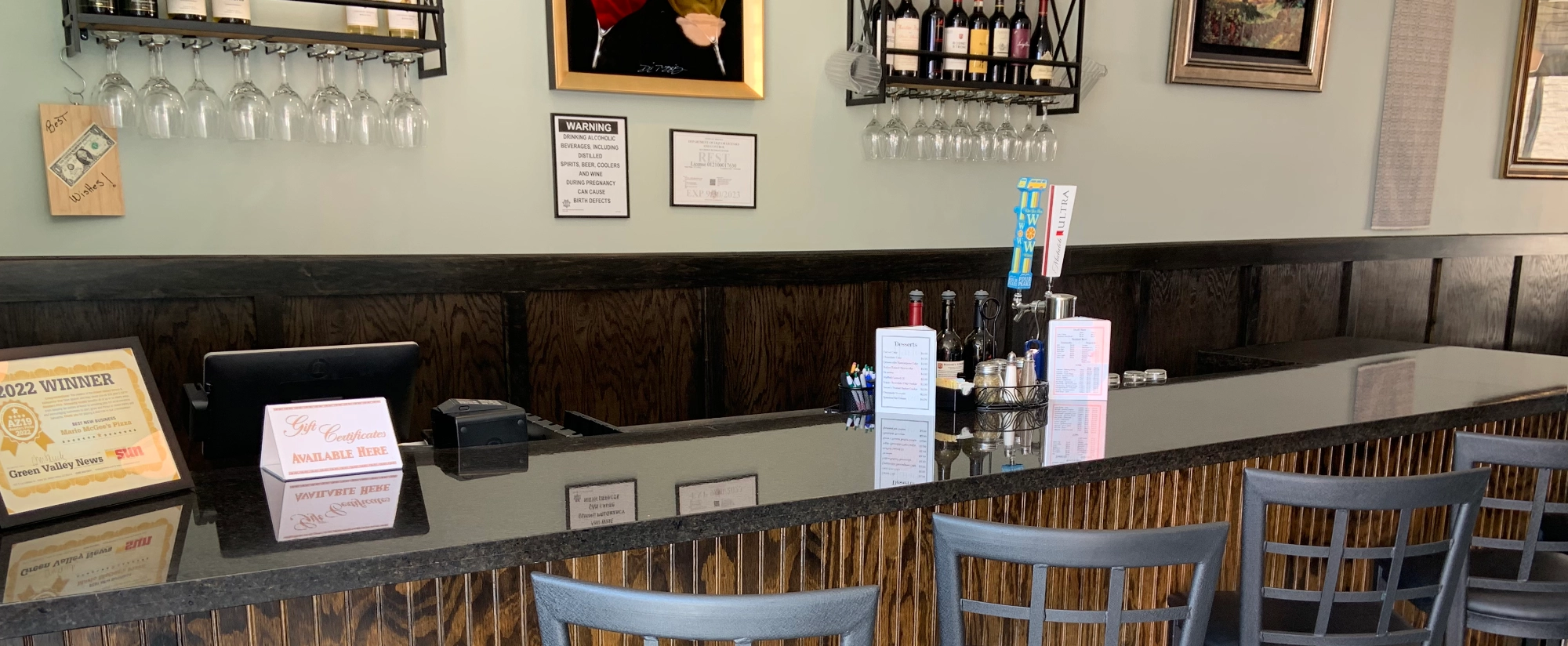 Mario McGee's Pizza in Green Valley, AZ