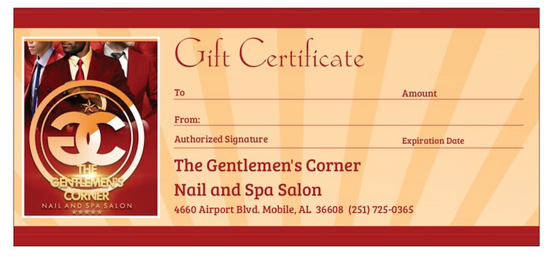Gentleman's Corner Nail & Spa in Mobile, AL