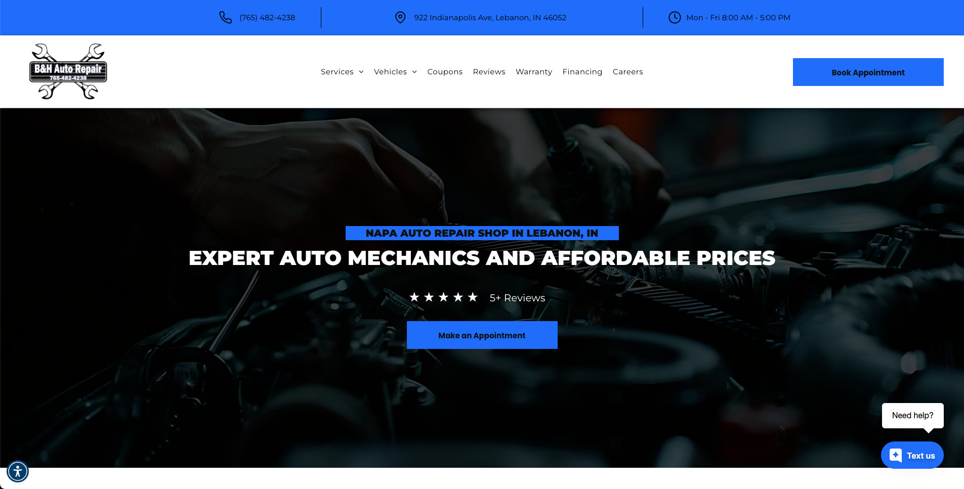 B&H Auto Repair in Lebanon, IN
