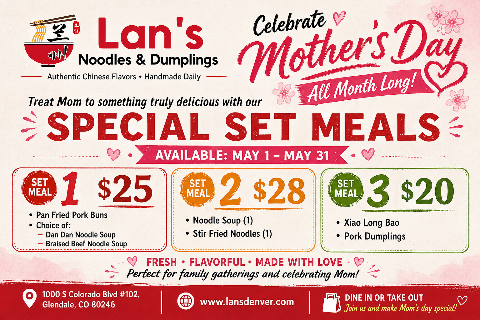 Lan’s Noodles & Dumplings 兰州拉面 in Glendale, CO