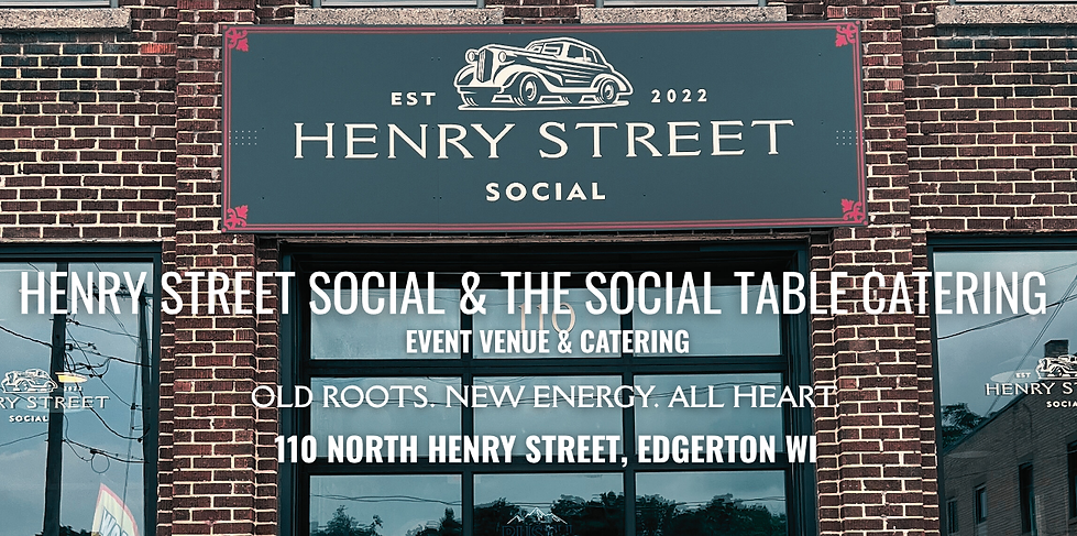 Henry Street Social & The Social Table Catering in Edgerton, WI