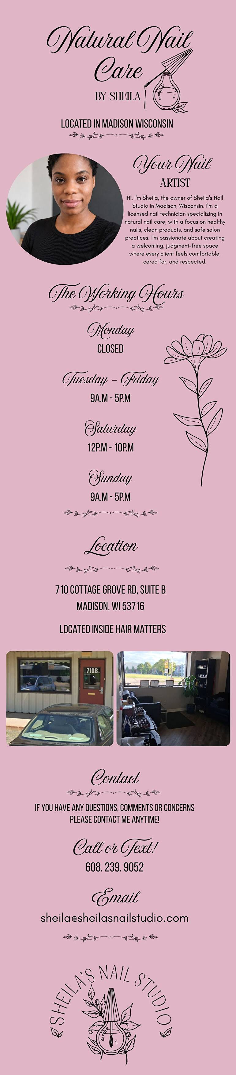 Sheila's Nail Studio in Madison, WI