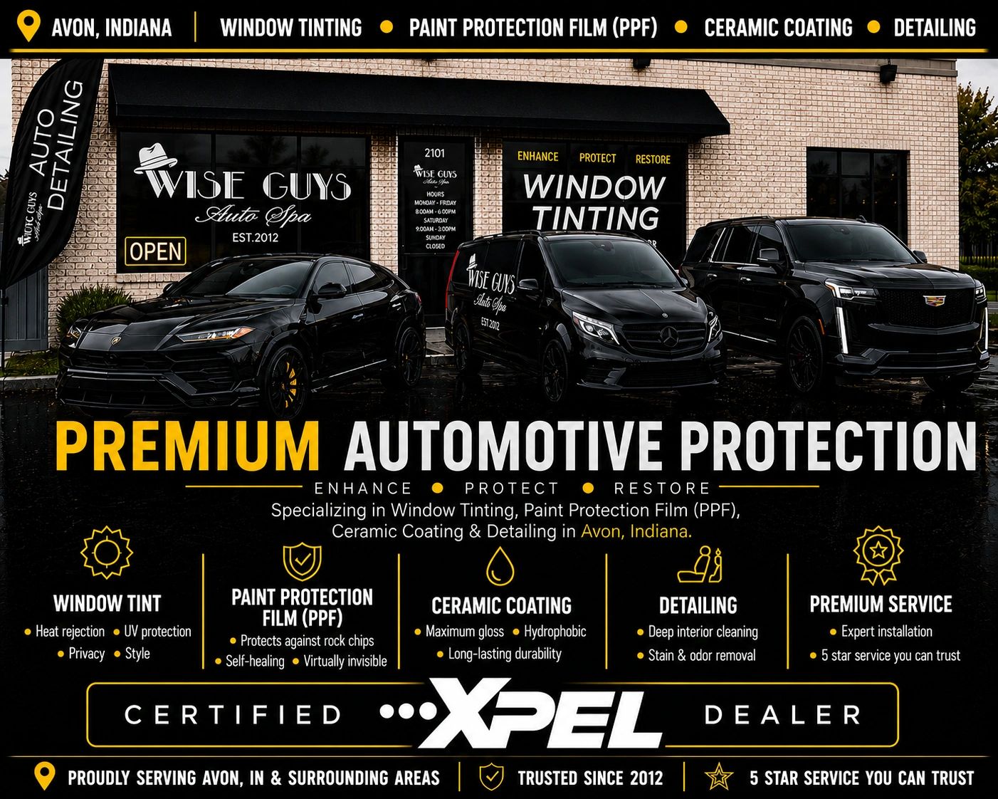 Wise Guys Auto Spa | Window Tinting & PPF in Avon, IN