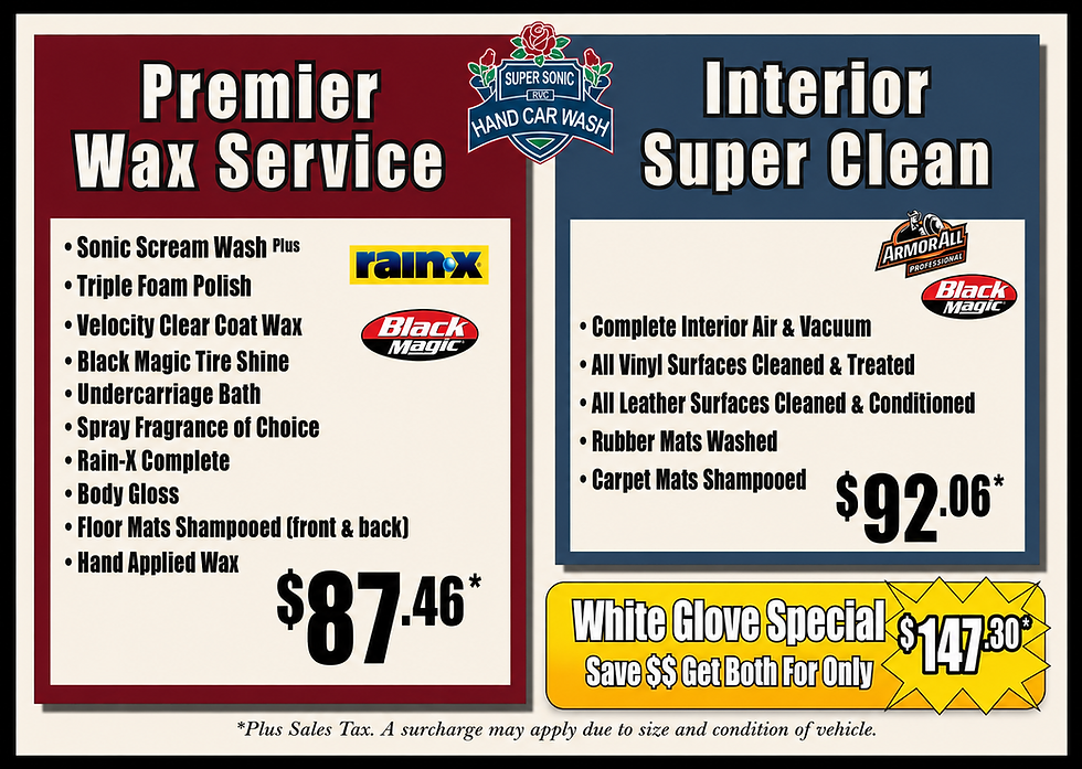 Super Sonic RVC Hand Car Wash in Rockville Centre, NY