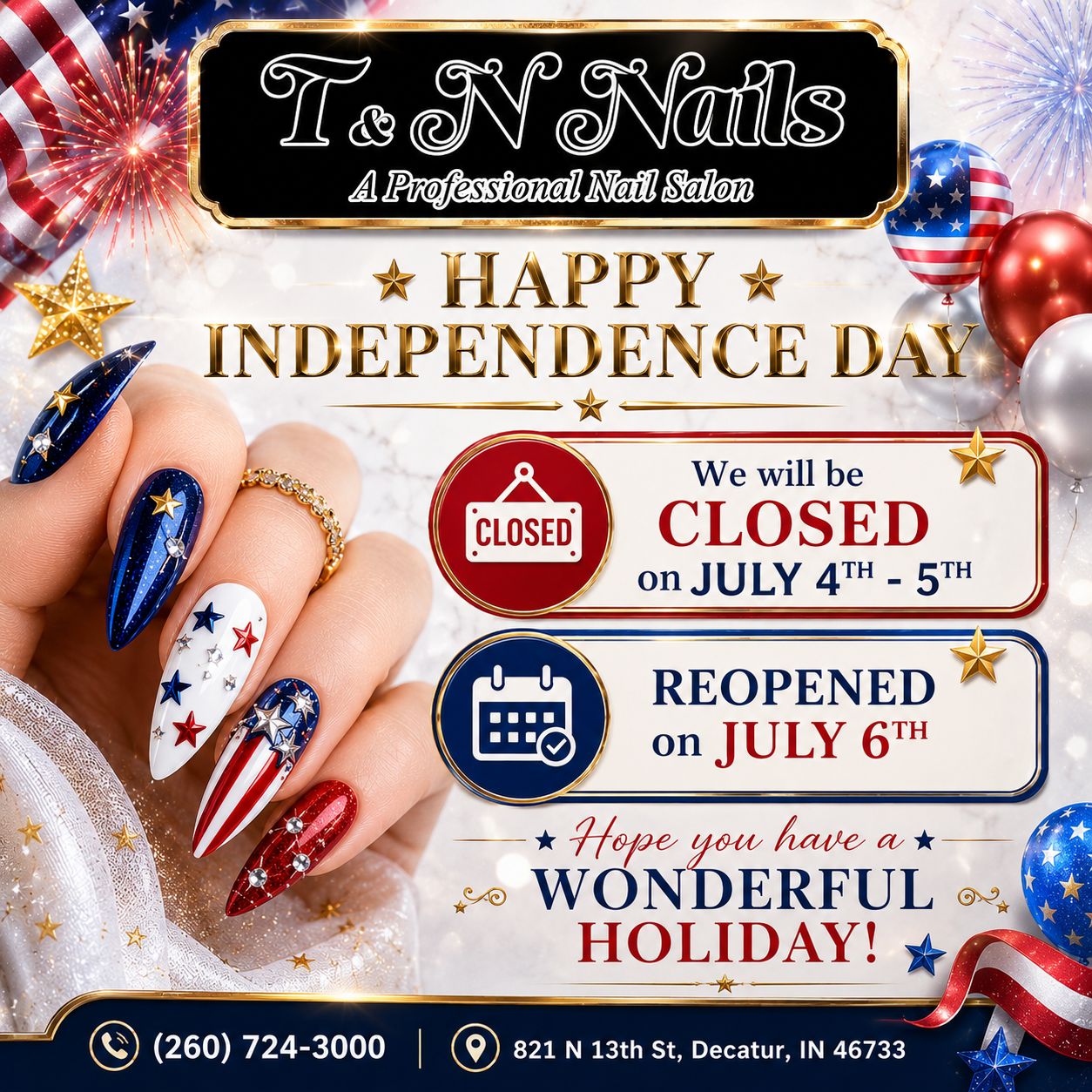 T & N Nails in Decatur, IN