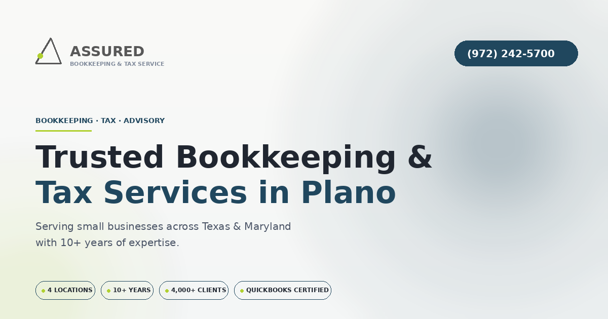 Assured Bookkeeping and Tax Service in Garland, TX