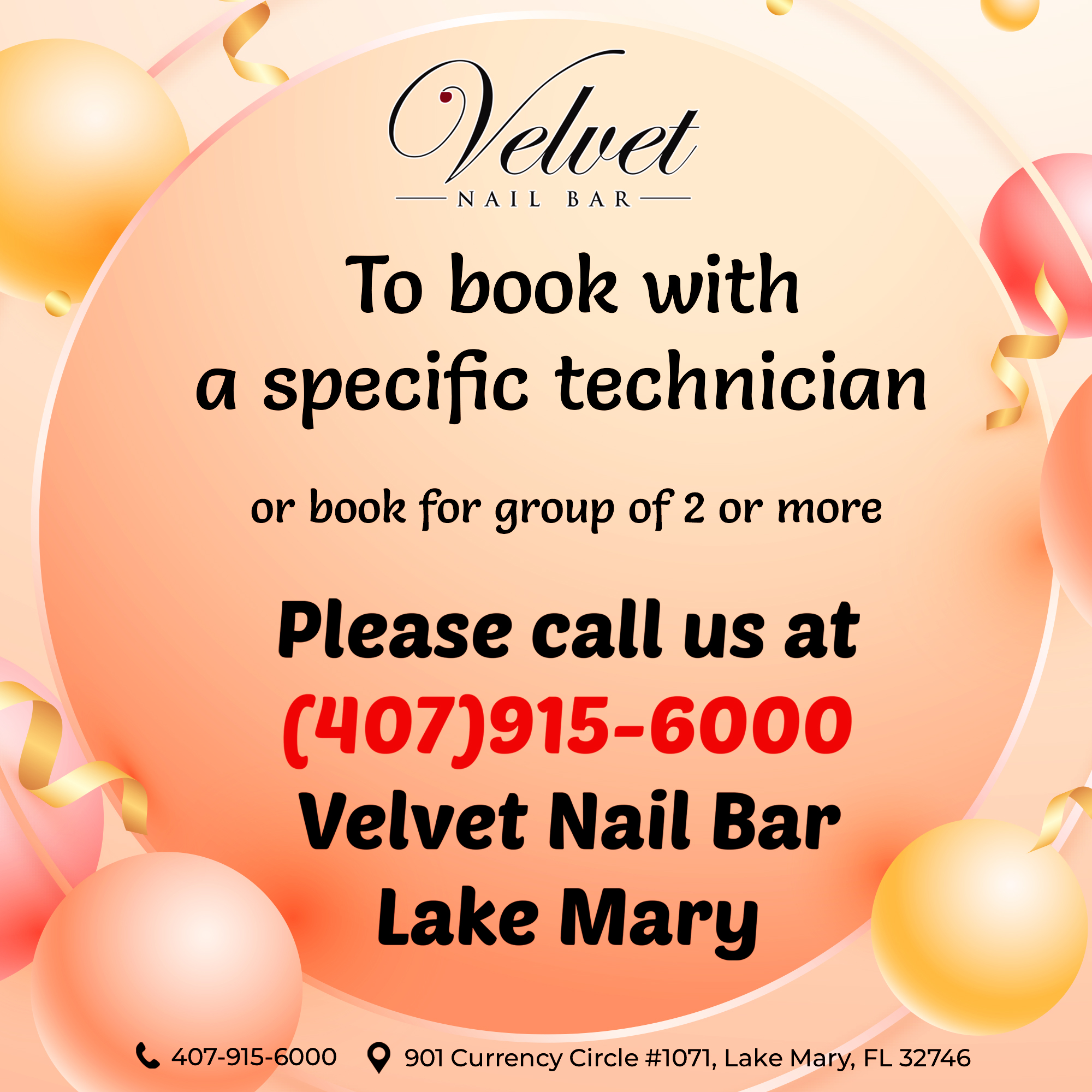 Velvet Nail Bar Lake Mary in Lake Mary, FL