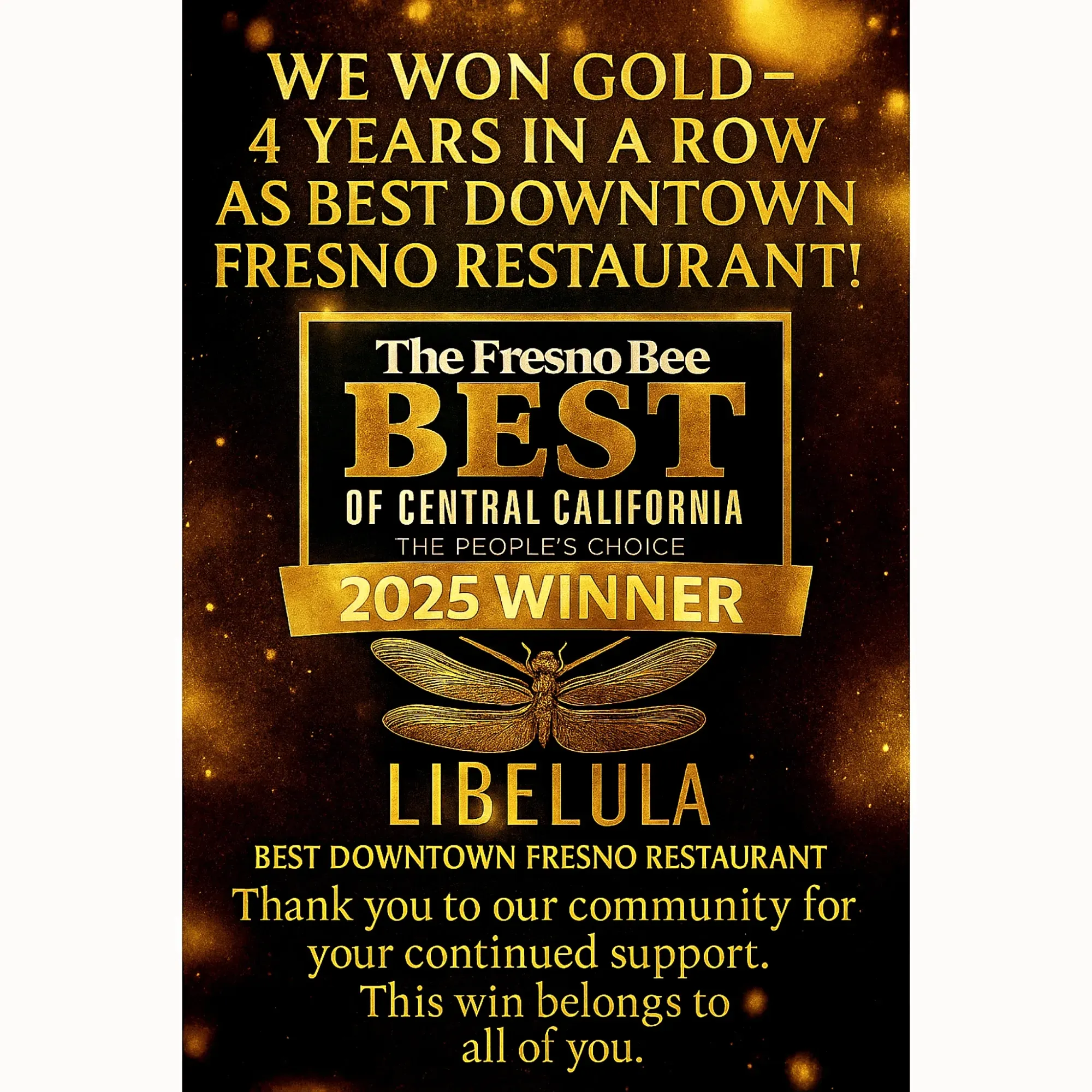 Libelula in Fresno, CA
