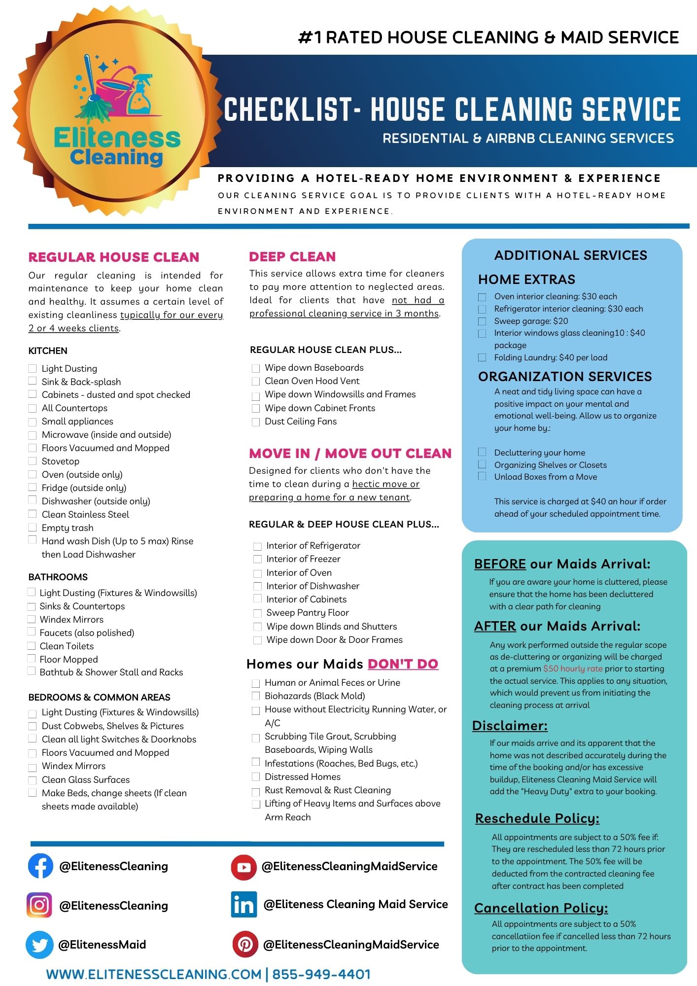 Eliteness Cleaning Maid Service of Columbus in Columbus, GA