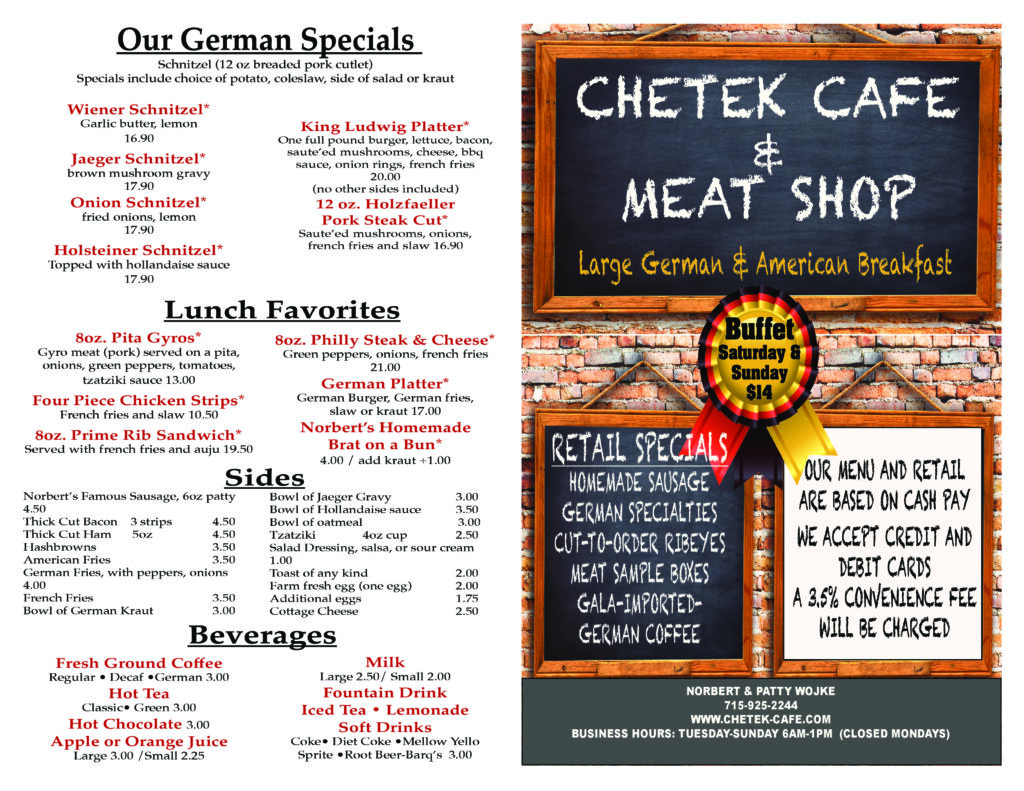 Chetek Cafe and Meat Shop in Chetek, WI