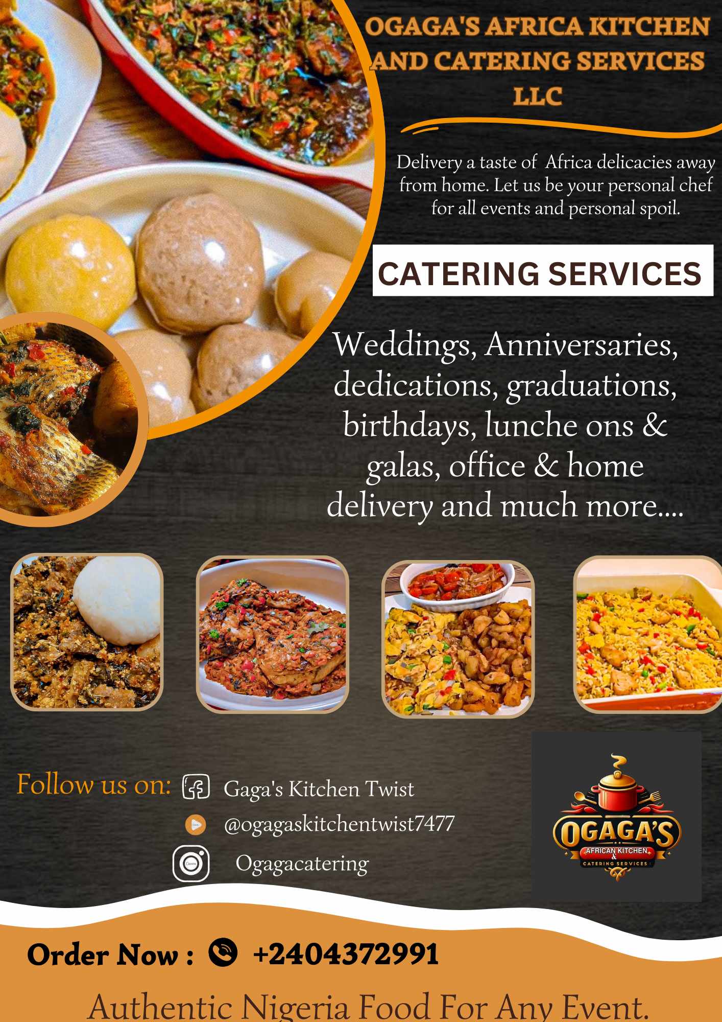Ogaga's African Kitchen and Catering Services LLC in Madison, WI