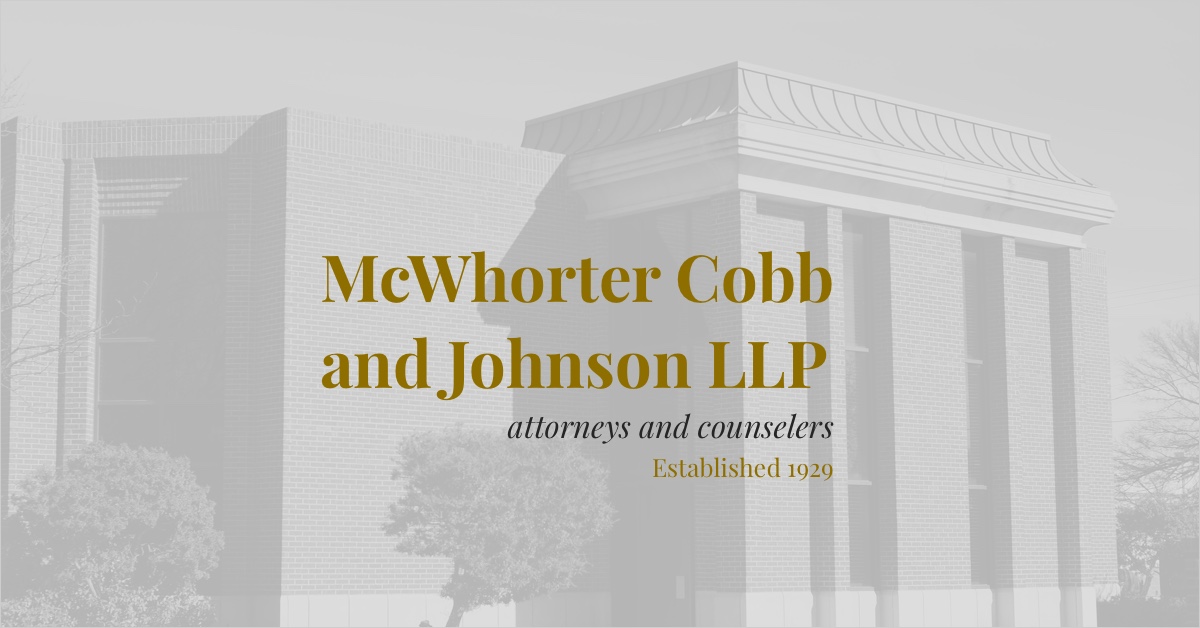 McWhorter Cobb & Johnson, LLP in Lubbock, TX