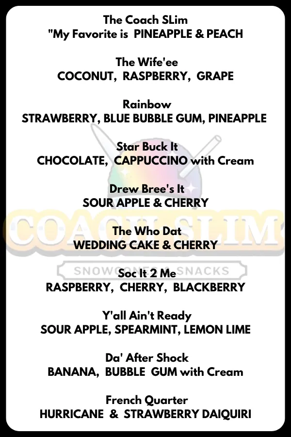 Coach SLim Snowcones in Carrollton, TX (5)