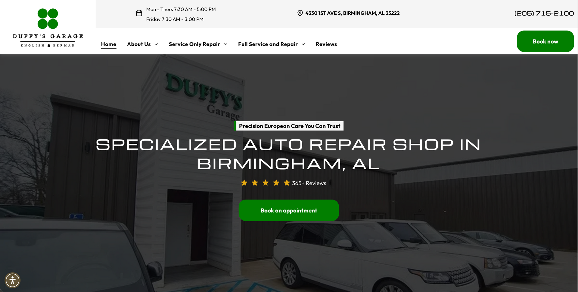 Duffy's Garage in Birmingham, AL