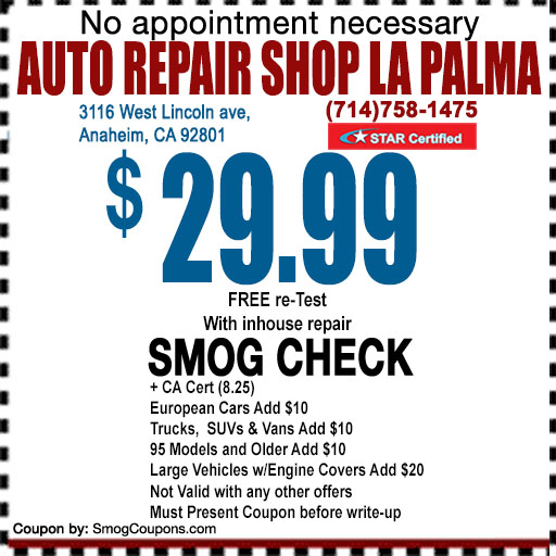 Auto Repair Shop La Palma in Anaheim, CA