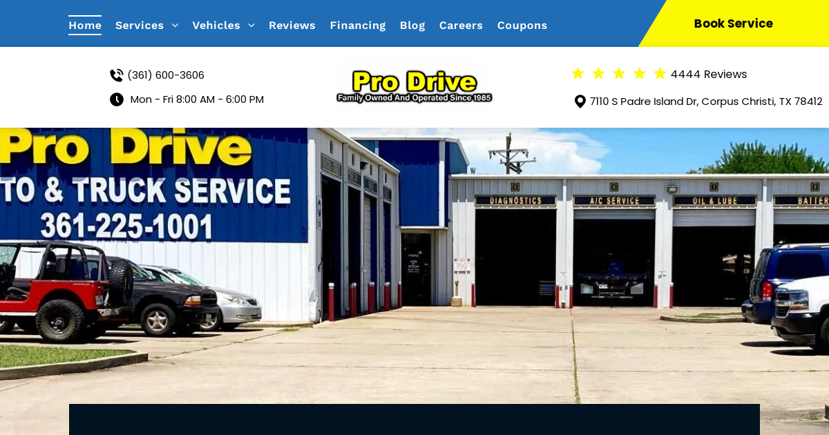 Pro Drive Auto Repair S.P.I.D. in Corpus Christi, TX