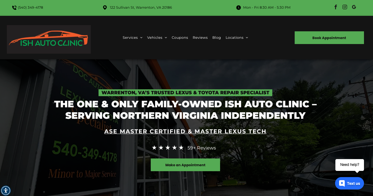 Ish Auto Clinic - Virginia's Trusted Lexus & Toyota Repair Specialist. in Warrenton, VA (6)