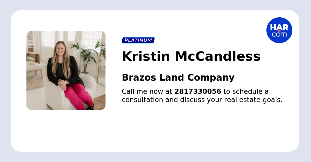 Kristin McCandless - REALTOR® in Montgomery, TX