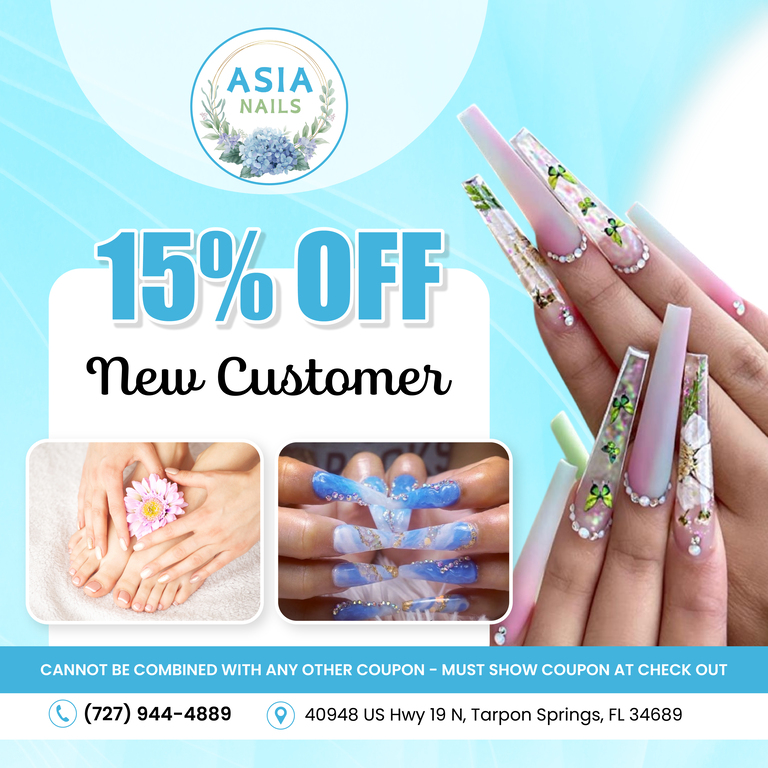 Asia Nails (15% OFF New Customer) in Tarpon Springs, FL
