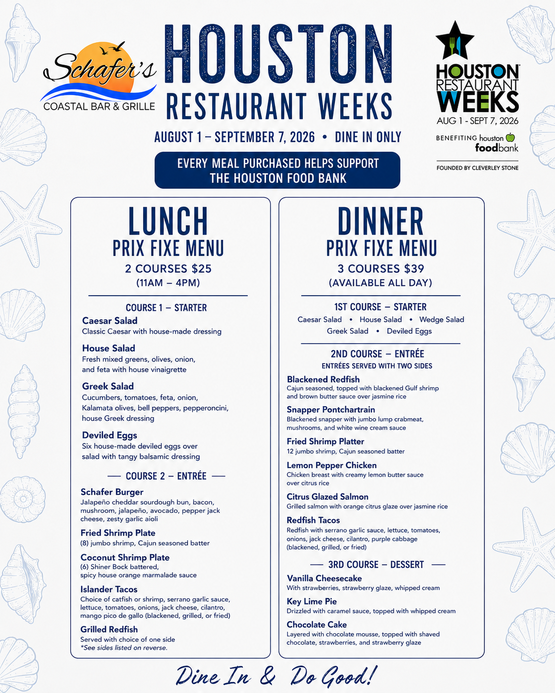 Schafer's Coastal Bar & Grille in Clear Lake Shores, TX