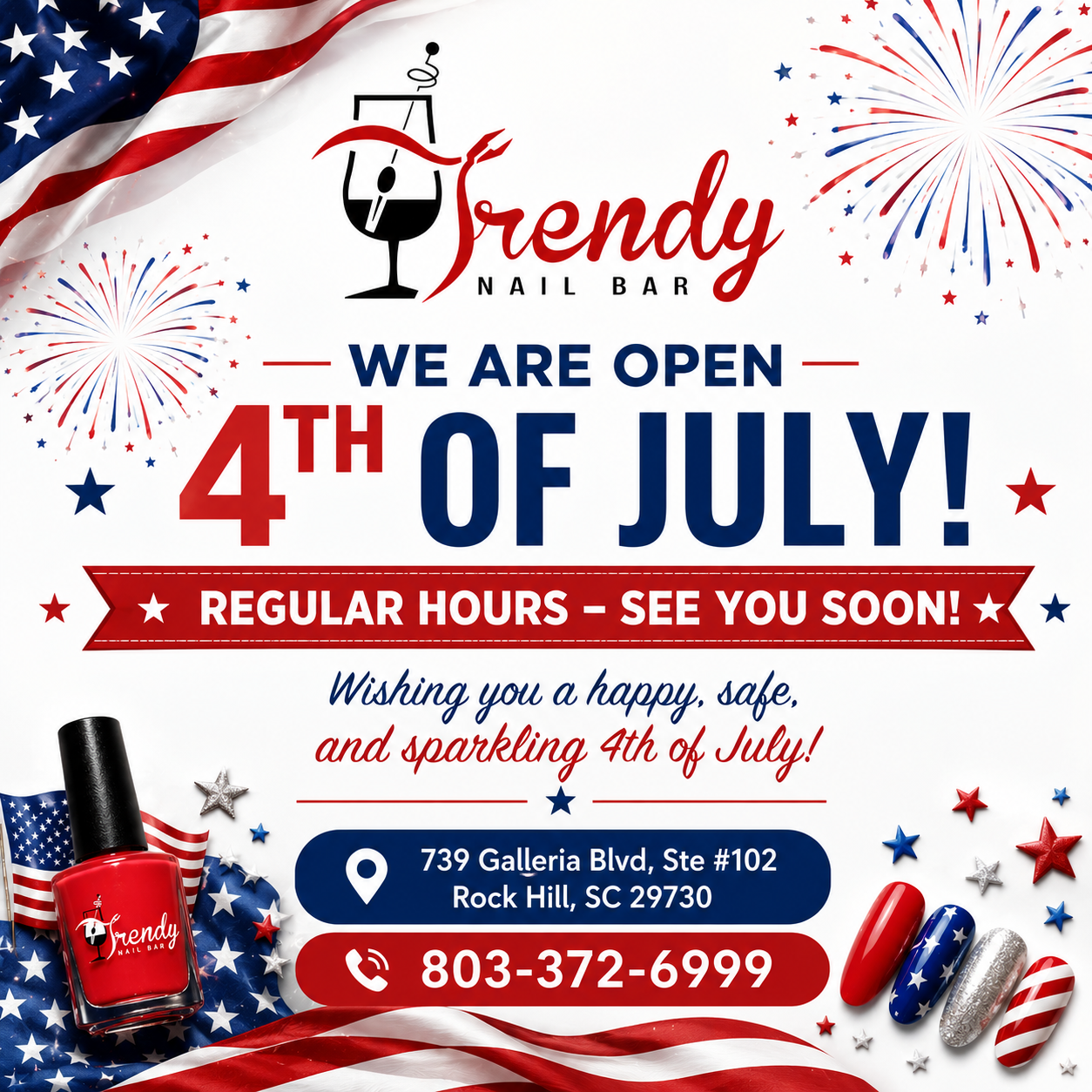 Trendy Nail Bar in Rock Hill, SC