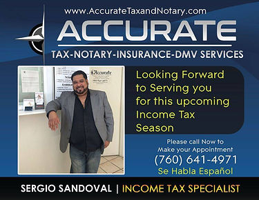 Accurate Tax & Notary Services in Palm Springs, CA