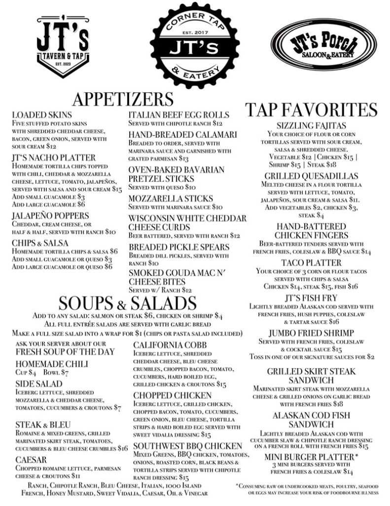 JT's Corner Tap & Eatery in Carol Stream, IL