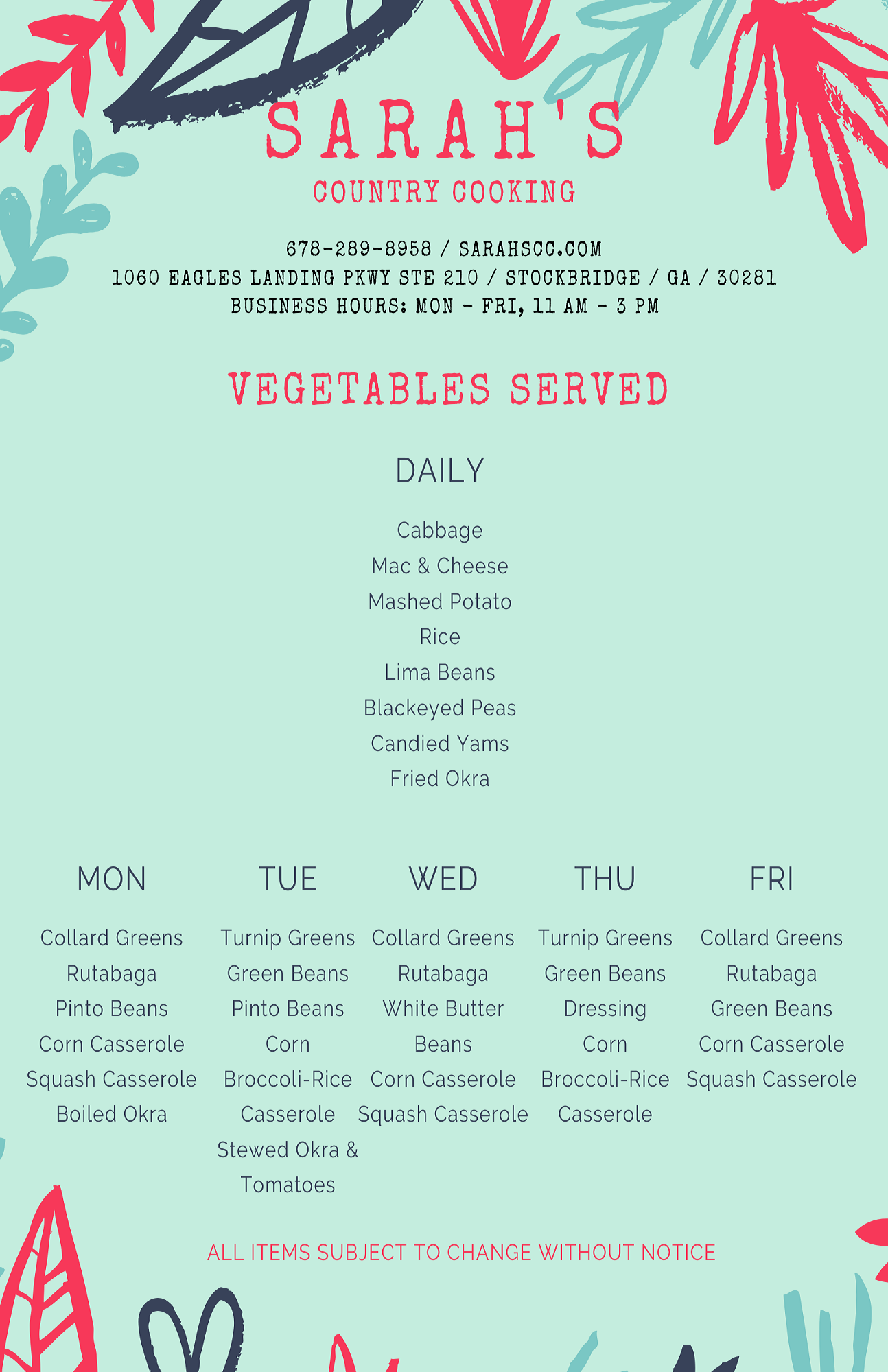 Sarah's Country Cooking in Stockbridge, GA (2)