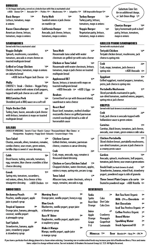 Breakers Breakfast, Brunch & Lunch in Pacifica, CA
