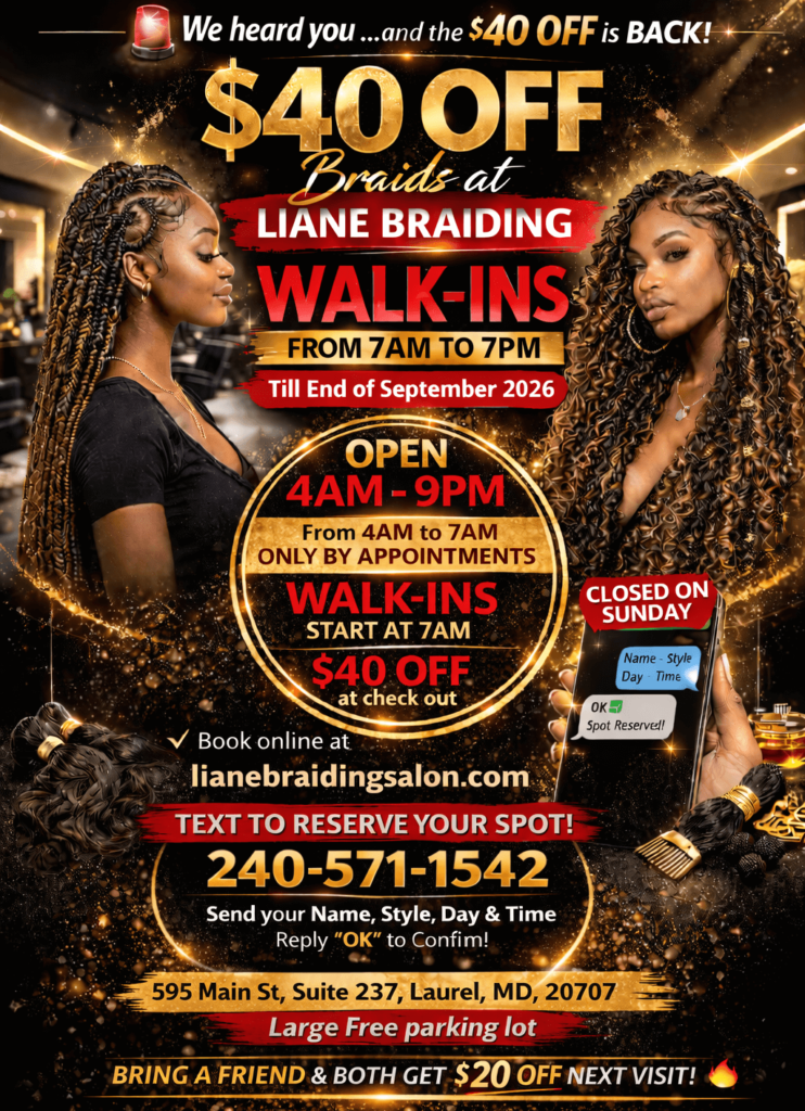 Liane Braiding Salon in Laurel, MD