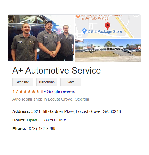 A+ Automotive Service in Locust Grove, GA