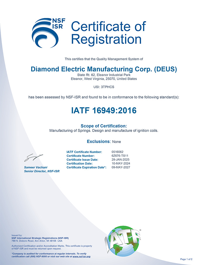 Diamond Electric Mfg. Corp in Eleanor, WV (2)