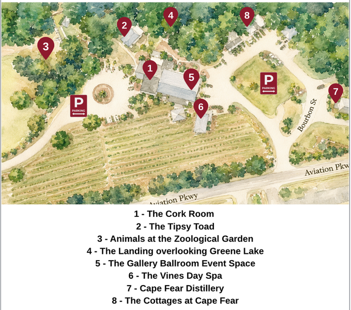 Cape Fear Vineyard and Winery in Elizabethtown, NC