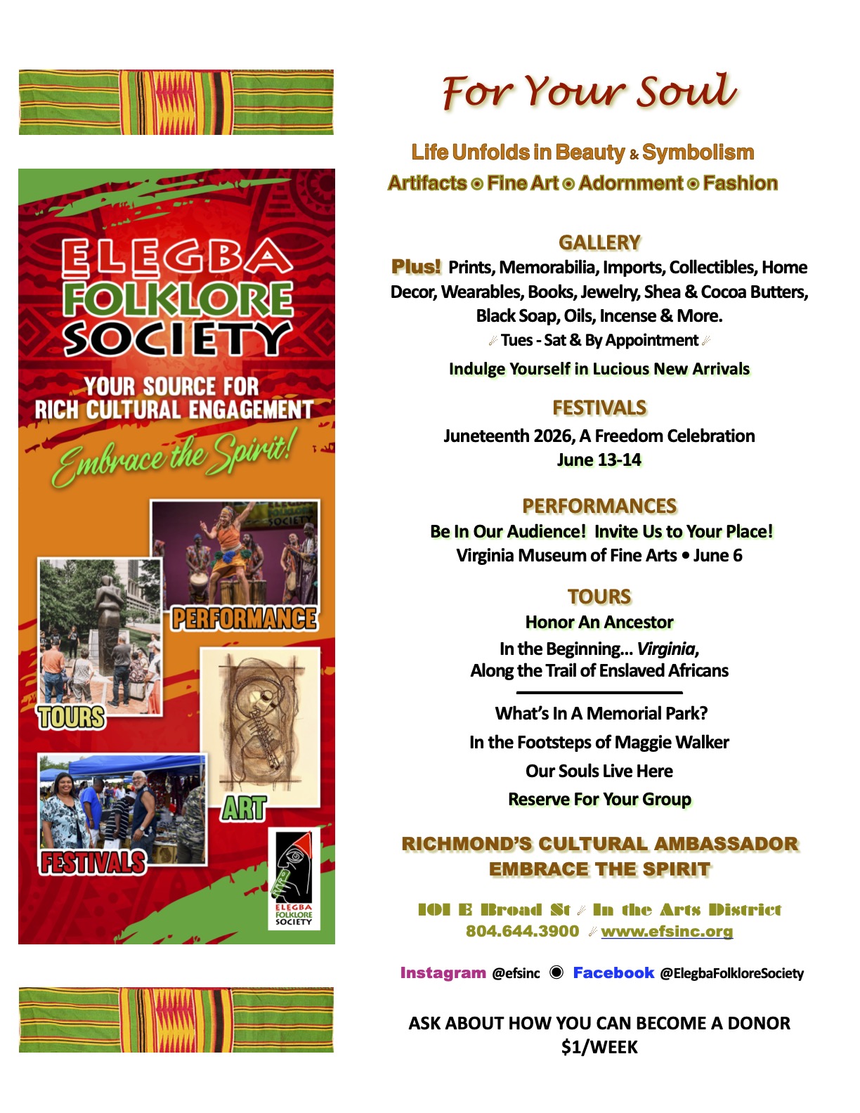 Elegba Folklore Society in Richmond, VA