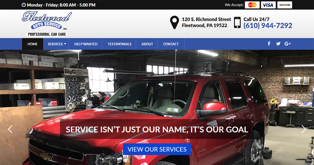 Fleetwood Auto Service in Fleetwood, PA
