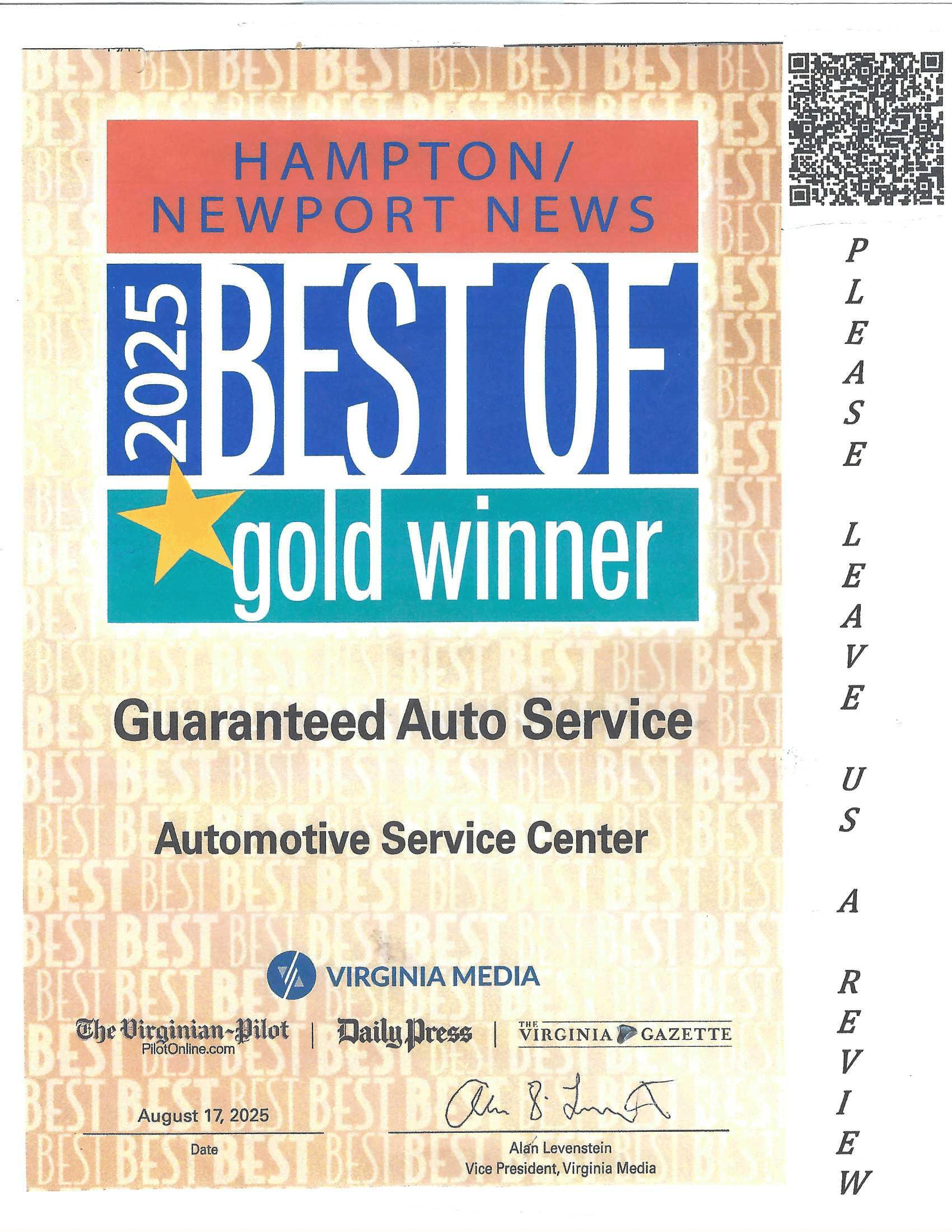 Guaranteed Auto Services in Newport News, VA