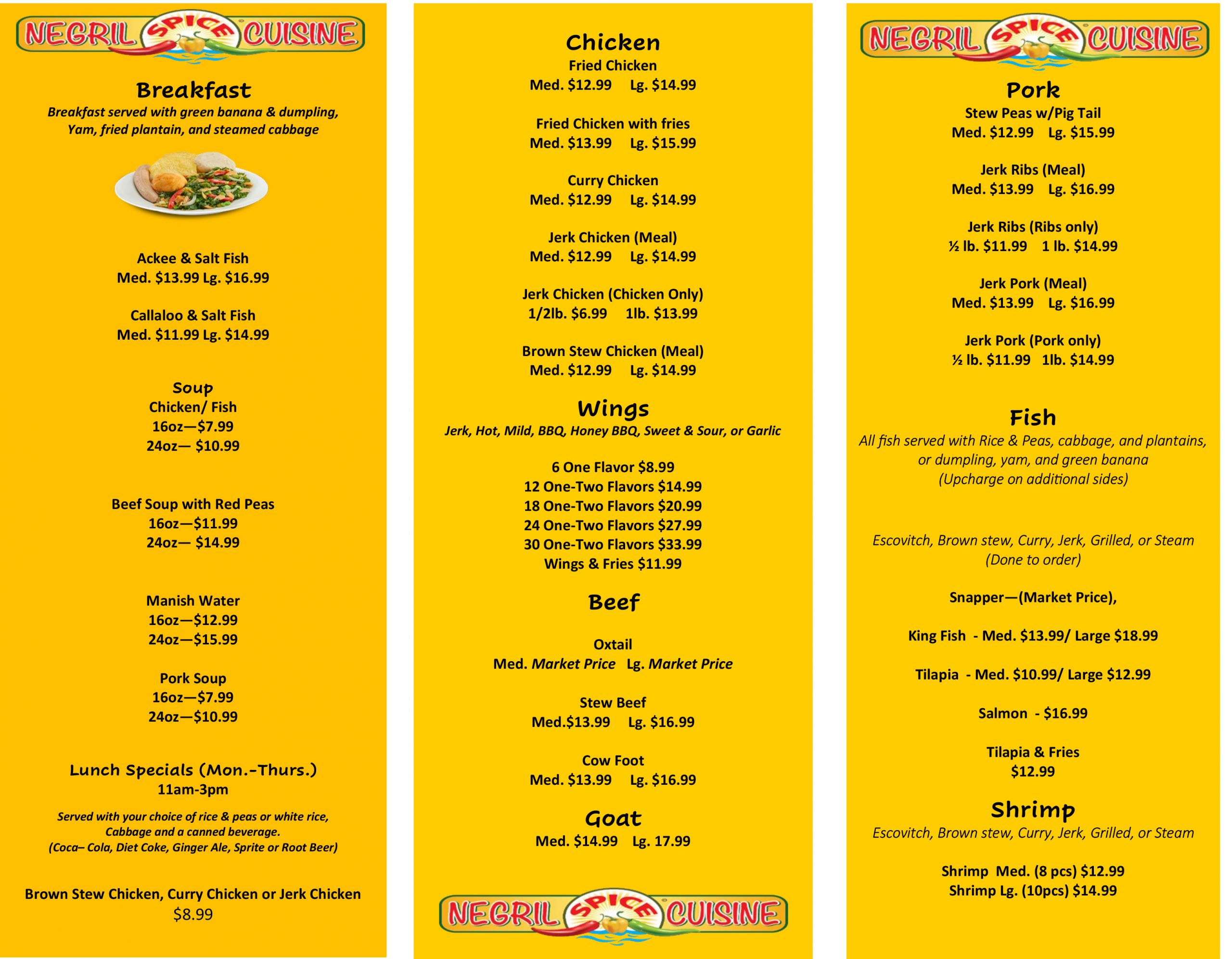 Negril Spice - Jamaican American Cuisine in Sanford, FL