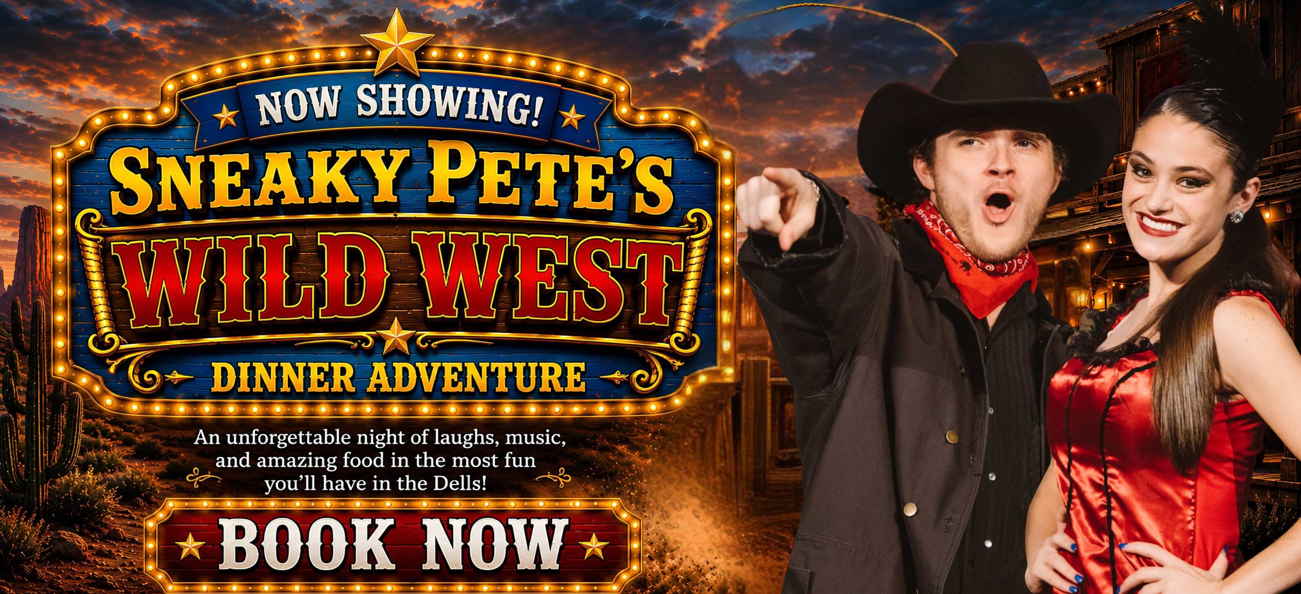 Sneaky Pete's Wild West Dinner Adventure in Wisconsin Dells, WI