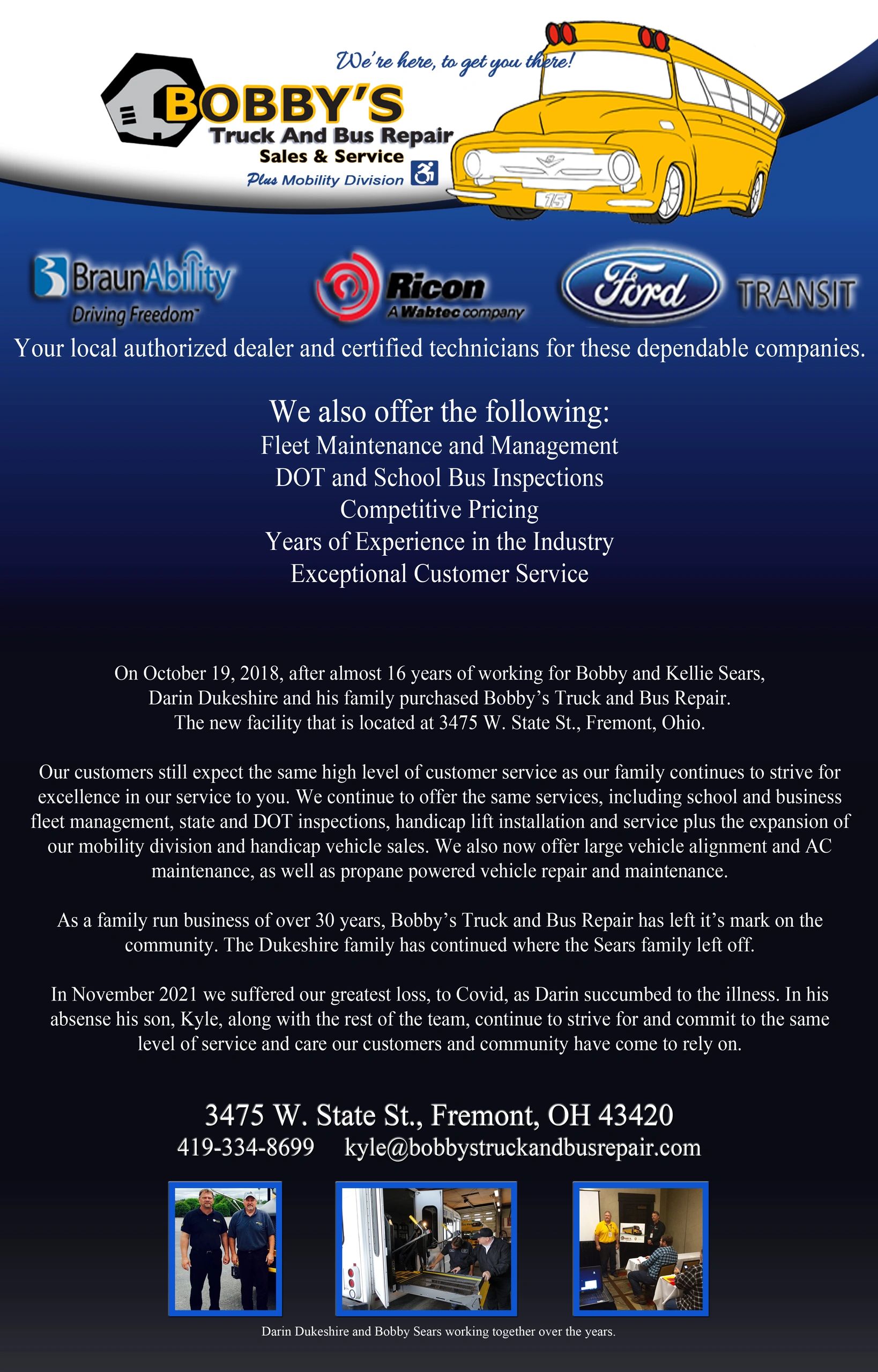 Bobby's Truck & Auto Repair in Fremont, OH