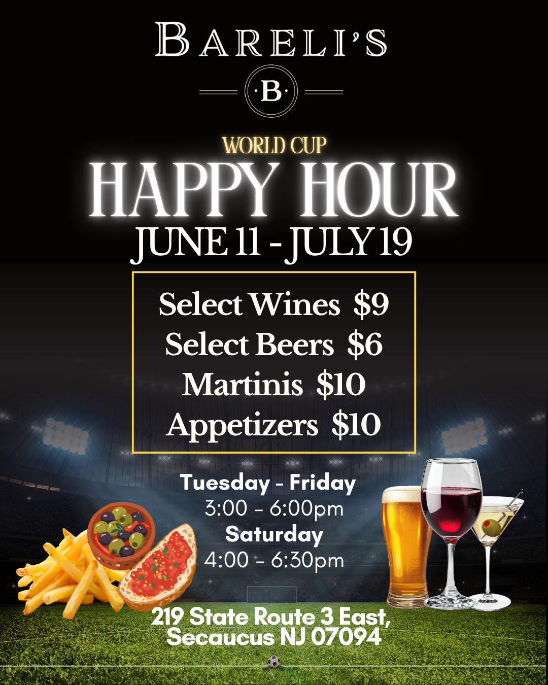 Bareli's Restaurant and Bar in Secaucus, NJ
