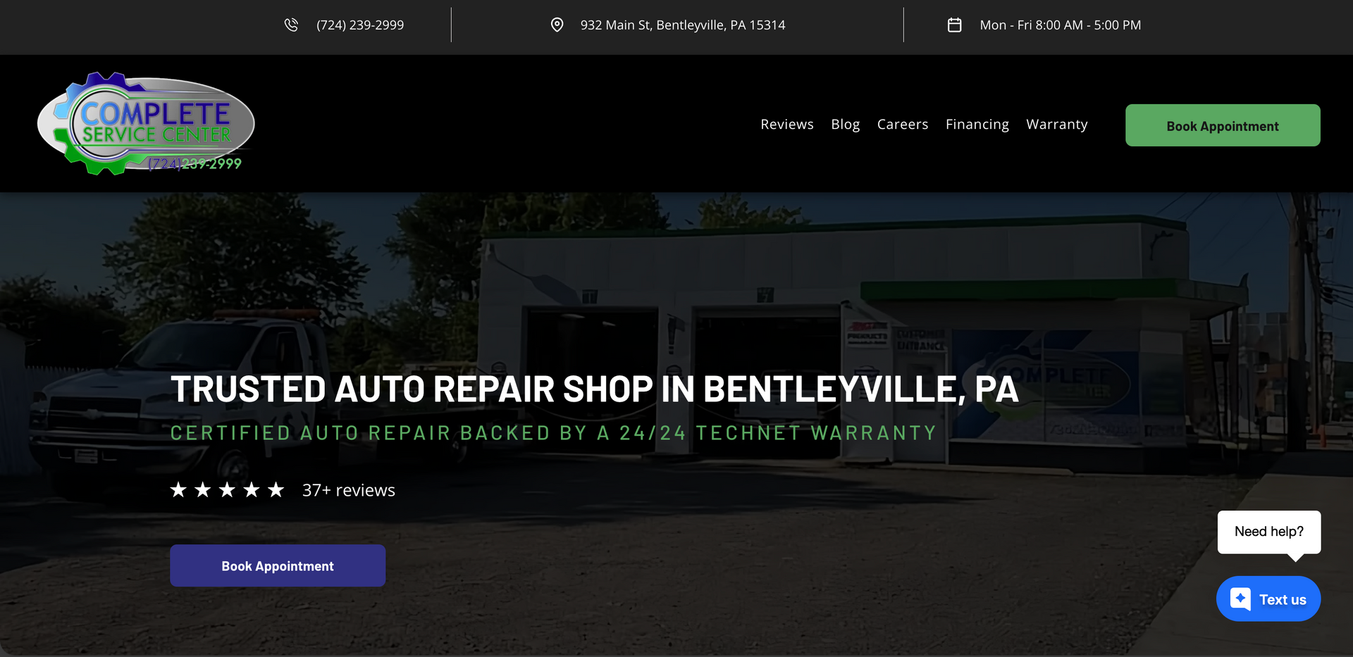 Complete Service Center in Bentleyville, PA
